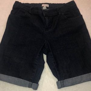DARK WASH SHORTS